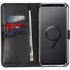 Selencia natūralios odos atverčiamas dėklas, skirtas Samsung Galaxy S9 – Juodas