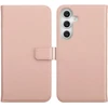 Selencia natūralios odos atverčiamas dėklas, skirtas Samsung Galaxy S25 FE – Dusty Rožinė