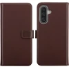 Selencia natūralios odos atverčiamas dėklas, skirtas Samsung Galaxy A18 (4G) / A17 (4G/5G) – rudas