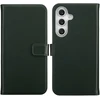 Selencia natūralios odos atverčiamas dėklas, skirtas Samsung Galaxy S25 FE – žalias