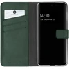 Selencia natūralios odos atverčiamas dėklas, skirtas Samsung Galaxy A32 (5G) – žalias