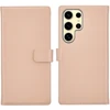 Selencia natūralios odos atverčiamas dėklas, skirtas Samsung Galaxy S25 Ultra – Dusty Rožinė
