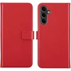 Selencia natūralios odos atverčiamas dėklas, skirtas Samsung Galaxy A16 – raudonas