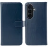 Selencia natūralios odos atverčiamas dėklas, skirtas Samsung Galaxy S26 – tamsiai mėlynas