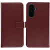 Selencia natūralios odos atverčiamas dėklas, skirtas Samsung Galaxy A36 / A56 – Bordo