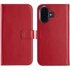 Selencia natūralios odos atverčiamas dėklas, skirtas iPhone 16 Plus – Raudonas