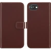 Selencia natūralios odos atverčiamas dėklas, skirtas iPhone 17e / 16e – rudas