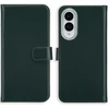 Selencia natūralios odos atverčiamas dėklas, skirtas Samsung Galaxy S25 Edge – žalias