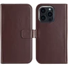 Selencia natūralios odos atverčiamas dėklas, skirtas iPhone 16 Pro Max – rudas