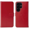 Selencia natūralios odos atverčiamas dėklas, skirtas Samsung Galaxy S26 Ultra – raudonas