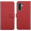 Selencia natūralios odos atverčiamas dėklas, skirtas Samsung Galaxy A18 (4G) / A17 (4G/5G) – Raudonas