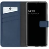 Selencia natūralios odos atverčiamas dėklas, skirtas Samsung Galaxy A32 (4G) – mėlynas