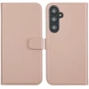 Selencia natūralios odos atverčiamas dėklas, skirtas Samsung Galaxy S24 FE – Dusty Rožinė