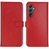 Selencia natūralios odos atverčiamas dėklas, skirtas Samsung Galaxy A25 (5G) – raudonas