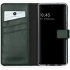 Selencia natūralios odos atverčiamas dėklas, skirtas Samsung Galaxy S20 FE – žalias