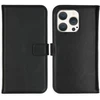 Selencia natūralios odos atverčiamas dėklas, skirtas iPhone 15 Pro – Juodas
