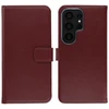Selencia natūralios odos atverčiamas dėklas, skirtas Samsung Galaxy S26 Ultra – Bordo spalvos