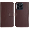 Selencia natūralios odos atverčiamas dėklas, skirtas iPhone 16 Pro – rudas