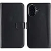 Selencia natūralios odos atverčiamas dėklas, skirtas iPhone 16 – Juodas