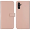 Selencia natūralios odos atverčiamas dėklas, skirtas Samsung Galaxy A13 (5G) / A04s – Dusty Rožinė