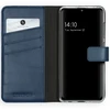 Selencia natūralios odos atverčiamas dėklas, skirtas Samsung Galaxy A41 – mėlynas
