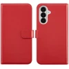 Selencia natūralios odos atverčiamas dėklas, skirtas Samsung Galaxy A36 / A56 – raudonas