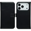 Selencia natūralios odos atverčiamas dėklas, skirtas iPhone 17 Pro Max – juodas