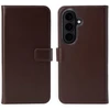 Selencia natūralios odos atverčiamas dėklas, skirtas Samsung Galaxy S26 – rudas