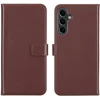 Selencia natūralios odos atverčiamas dėklas, skirtas Samsung Galaxy A16 – tamsiai rudas
