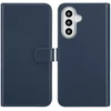 Selencia natūralios odos atverčiamas dėklas, skirtas Samsung Galaxy A26 – mėlynas