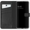 Selencia natūralios odos atverčiamas dėklas, skirtas Samsung Galaxy S21 Plus – juodas