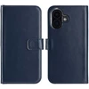 Selencia natūralios odos atverčiamas dėklas, skirtas iPhone 16 Plus – Mėlynas