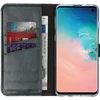 Selencia natūralios odos atverčiamas dėklas, skirtas Samsung Galaxy S10 – žalias