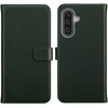 Selencia natūralios odos atverčiamas dėklas, skirtas Samsung Galaxy A18 (4G) / A17 (4G/5G) – žalias