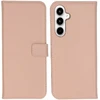 Selencia natūralios odos atverčiamas dėklas, skirtas Samsung Galaxy A55 – Dusty Rožinė
