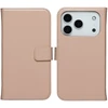 Selencia natūralios odos atverčiamas dėklas, skirtas iPhone 17 Pro – Dusty Rožinė