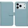 Selencia natūralios odos atverčiamas dėklas, skirtas iPhone 17 Pro Max – Air Mėlyna