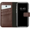 Selencia natūralios odos atverčiamas dėklas, skirtas iPhone 12 Mini – rudas
