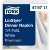 Servetėlės TORK Linstyle, 1 sl., 50 vnt., 39 x 39 cm, baltos spalvos