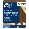Servetėlės Tork LinStyle (478727), vakarienės, 1 sluoksnis, 50vnt.,kakavinės spalvos