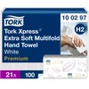 Servetėlės Tork Multifold Premium Extra Soft H2 (100297), 2 sluoksniai, baltos spalvos, 100 lapelių