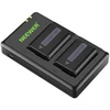 Set of 2 Sony replacement batteries and a NEEWER NP-FW50 charger