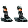 Motorola S1202 belaidžių fiksuoto ryšio telefonų komplektas 2 vnt. juodos spalvos