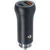 Setty automobilinis įkroviklis USB-A + USB-C 20W CC-AC-201 juodas