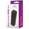 Setty išorinė baterija 2600 mAh mini juoda