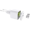 Setty sieninis įkroviklis USB-A + USB-C 20W LSGaN-AC-200 baltas