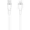 TelForceone "Setty" USB-C - "Lightning" kabelis 1 m 3A KSC-L-130, baltas