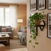 Sieninis gėlių stovas, pakabinama lentyna gėlėms ir dekoracijoms, Loft stiliaus rombo formos, ModernHome