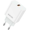 Sieninis įkroviklis 22,5W QC3.0 USB Jellico AK165 baltos spalvos