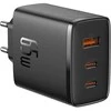 Sieninis įkroviklis Baseus OS-Cube Pro 2xUSB-C + USB, 65W (juodas)